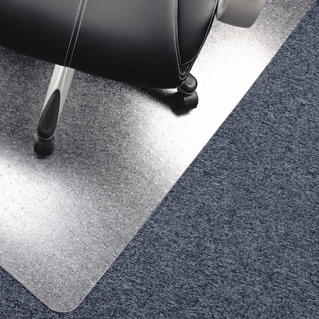 Floortex Chair Mat 36"x48", Rectangular Shape, Clear, for Carpet, Material: PVC PF119225EV